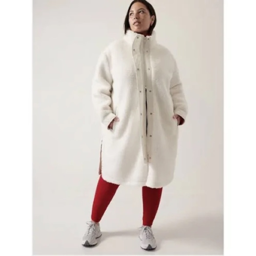 NWT Athleta Cozy Sherpa coat